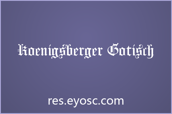Koenigsberger Gotisch：App哥特设计语言