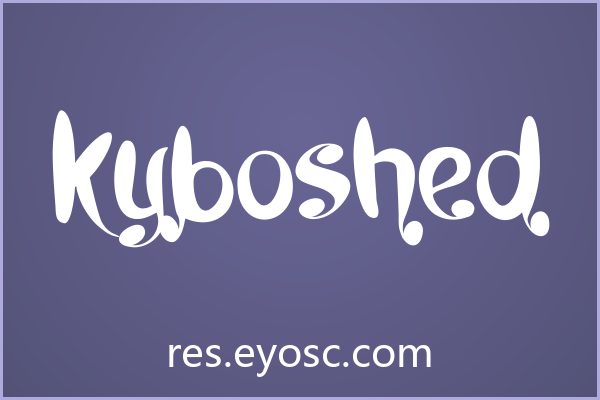 Kyboshed 让童趣标题跳出画面的秘密