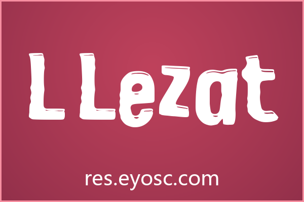 L Lezat字体下载 | 网页标题的粗犷手写视觉利器