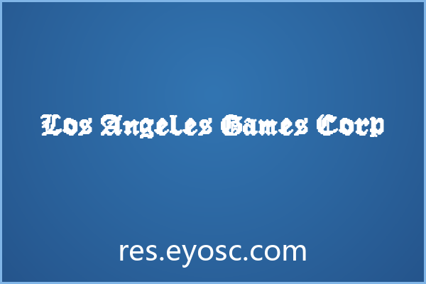 Los Angeles Games Corp下载 | 社媒复古像素标题