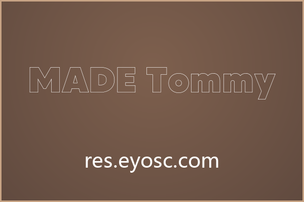 用 MADE Tommy 做标题，视觉张力立刻拉满