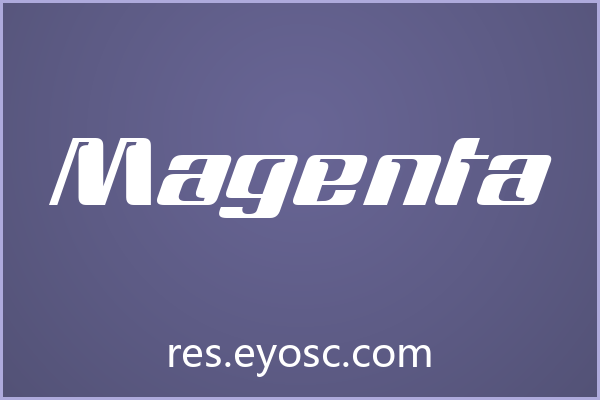 「Magenta」社交媒体的视觉宣言，字体即态度