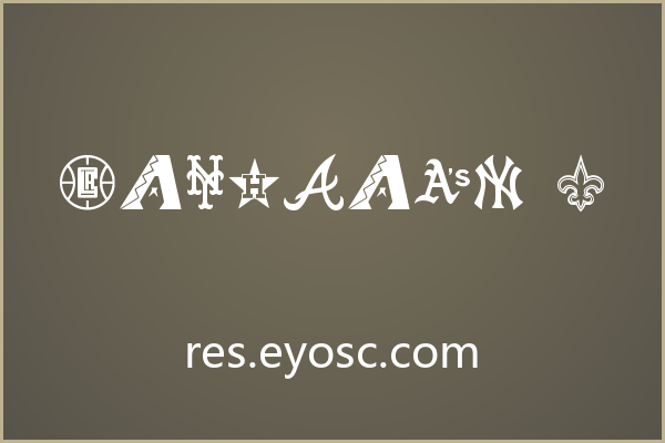 星形点缀的运动队标字体 Markbats 7
