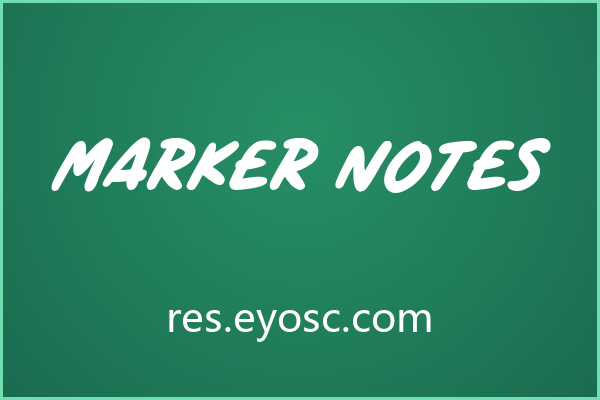 复古海报版面上的Marker Notes视觉焦点
