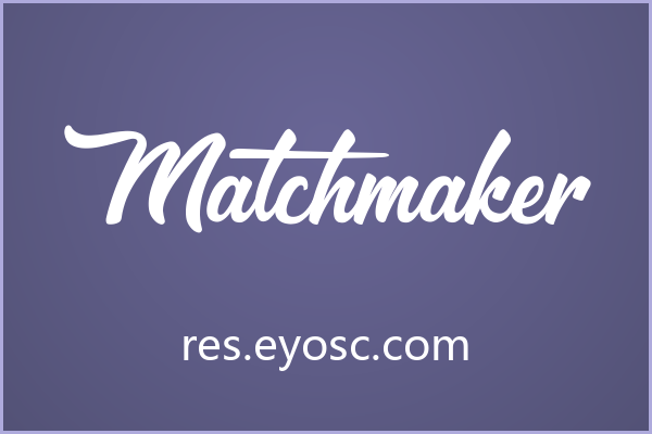 潮流海报版面上一眼认出Matchmaker