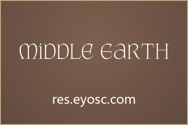 Middle Earth字体在奇幻海报中营造史诗氛围