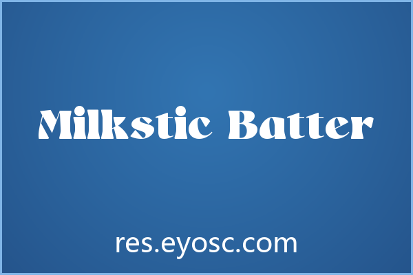 Milkstic Batter 下载 | 社交媒体吸睛复古粗衬线字体