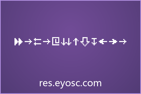 MiniStrzalki 字体下载 | 包装印刷像素箭头符号