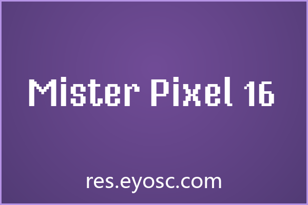 Mister Pixel 16——像素即书籍封面的设计语言