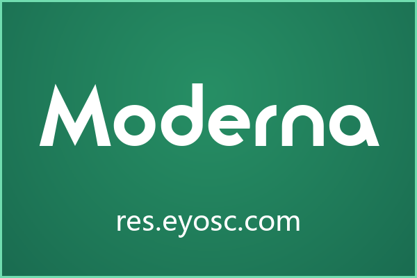 用Moderna做婚礼纸品，大字号才对它味
