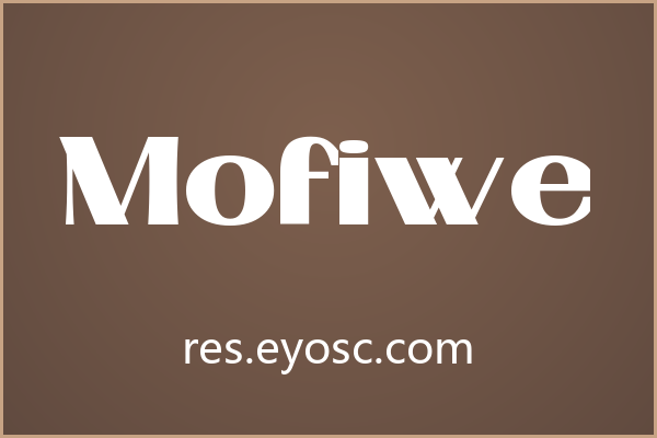 几何张力拉满的无衬线体 Mofiwe
