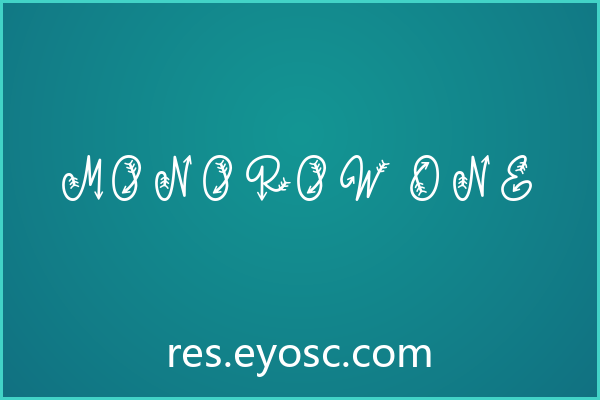 做婚礼纸品看腻了花体？聊聊「Monorow One」