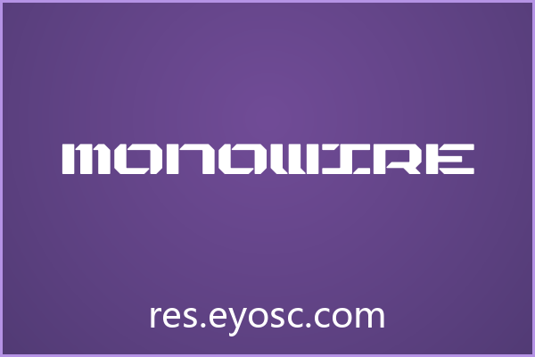 Monowire 评测：科幻海报标题字体