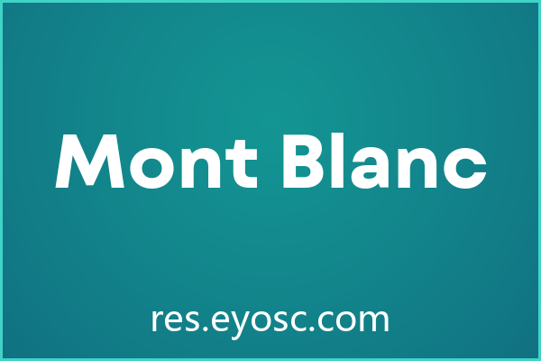「Mont Blanc」：冷萃咖啡般克制纯粹的几何字体