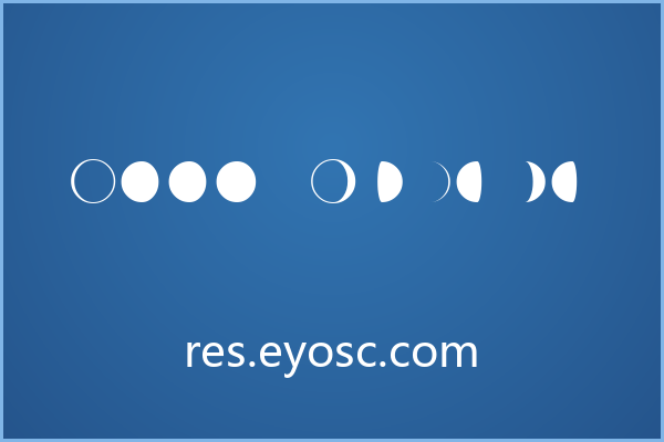 Moon Phases 的图形化字形是夜空叙事的精妙缩影