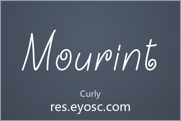 Mourint 这款Curly字体在电商Banner里显得特别机灵