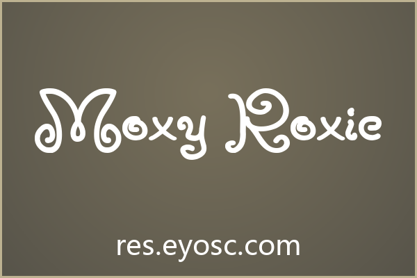 Moxy Roxie 评测：卷曲装饰字体实力几何