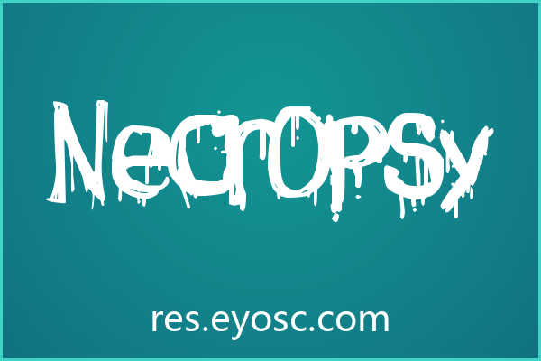 恐怖类字体中，为何「Necropsy」值得包装设计师关注