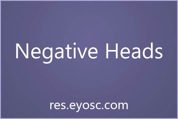 设计师字体清单：Negative Heads网页标题值得收吗