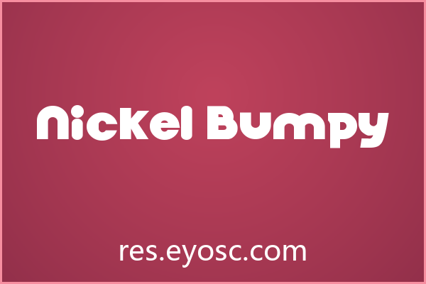 Nickel Bumpy 下载 | 杂志标题复古字体