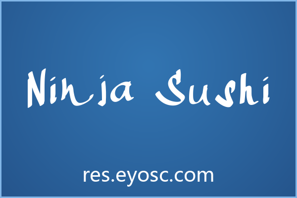 设计师社媒字体清单 | Ninja Sushi 值得收藏吗