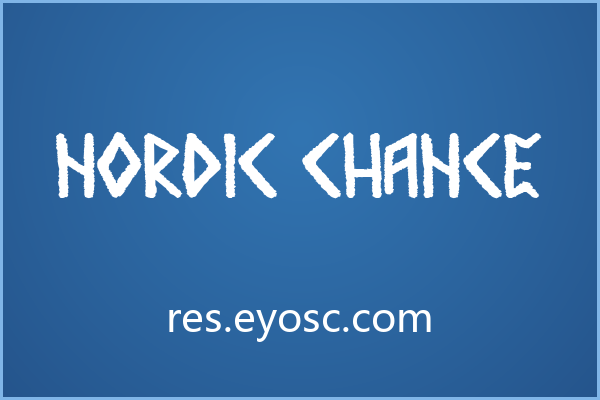 包装标题版面上一眼认出 Nordic Chance