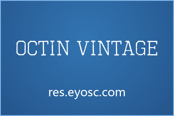 老式打印机上的墨迹：Octin Vintage 的意外生机