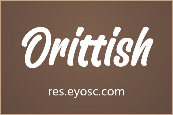 Orittish 的笔画对比适合儿童视觉主视觉