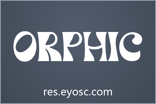 做游戏UI缺复古迷幻字体？「Orphic」能救场吗