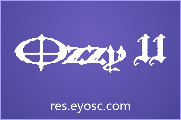 Ozzy II下载 | 哥特风电商Banner标题字体
