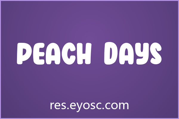 Peach Days 评测：游戏UI里的卡通字体实力与适用场景