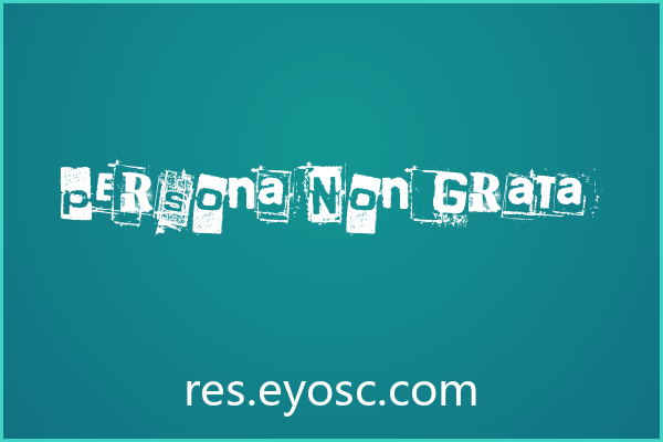 「Persona Non Grata」：用破损美学说话