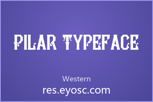 用Pilar Typeface做海报标题，大字号才对它味