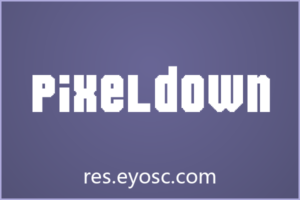 海报标题为何需要Pixeldown这类Bitmap字体