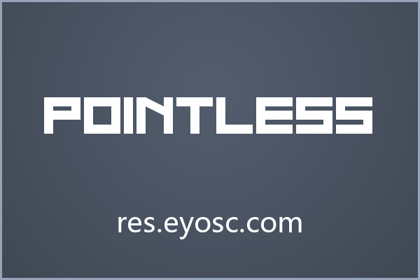 游戏界面里的几何宣言：Pointless字体
