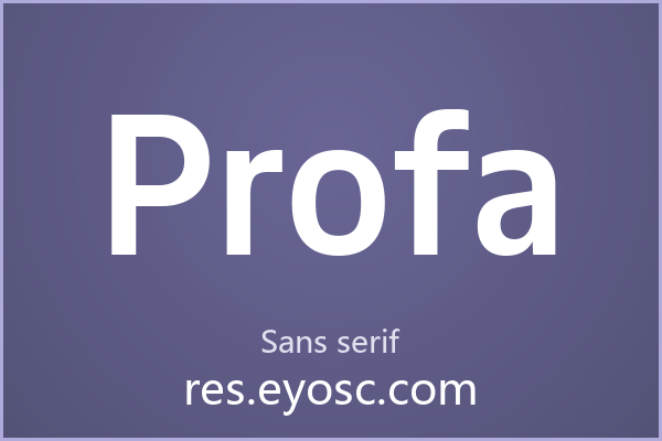 电商Banner上一眼认出的粗体：Profa