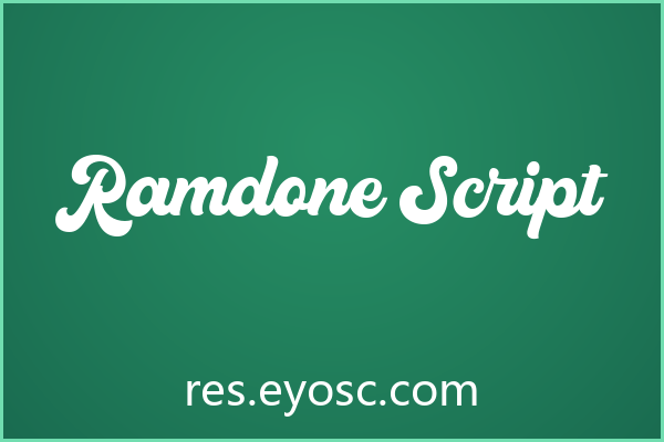 换个口味？聊聊网页标题里「Ramdone Script」细节