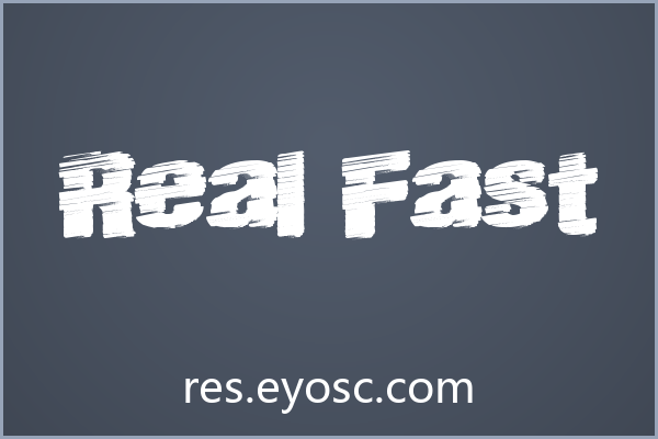「Real Fast」：为悬疑与科幻封面注入撕裂感