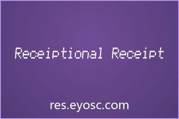 点阵像素构成的复古Receipt字体 Receiptional Receipt