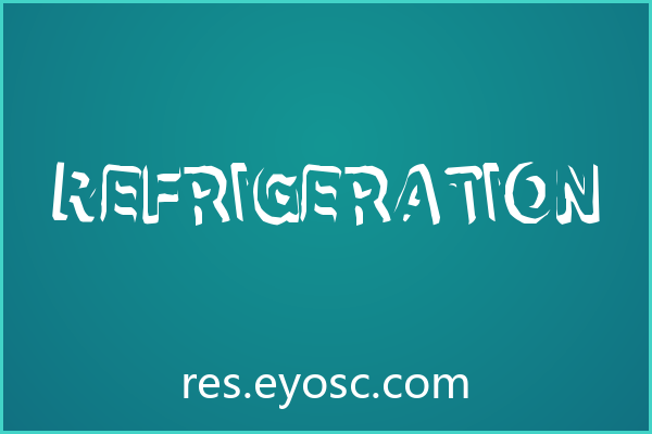 做故障风App界面缺标题字？「Refrigeration」很合适