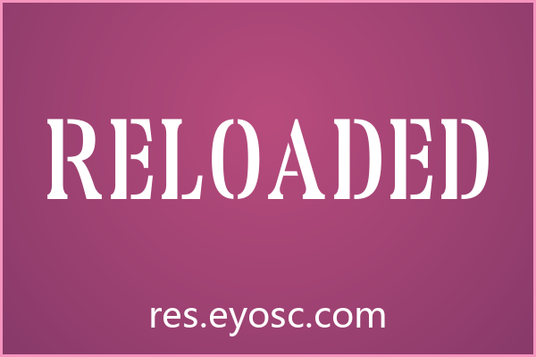 「Reloaded」——网页标题的视觉宣言，字体即设计语言