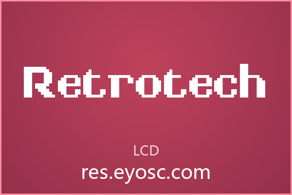 Retrotech像素字让游戏UI瞬间回到8位时代