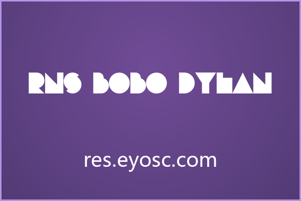 RNS Bobo Dylan 能为欢乐场景带来怎样的视觉张力
