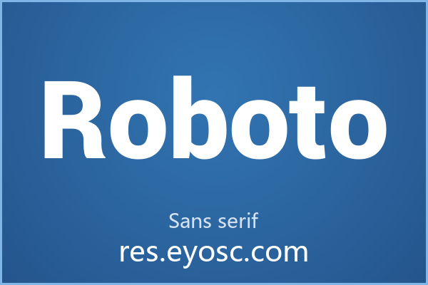 中性而精确的无衬线字体 Roboto