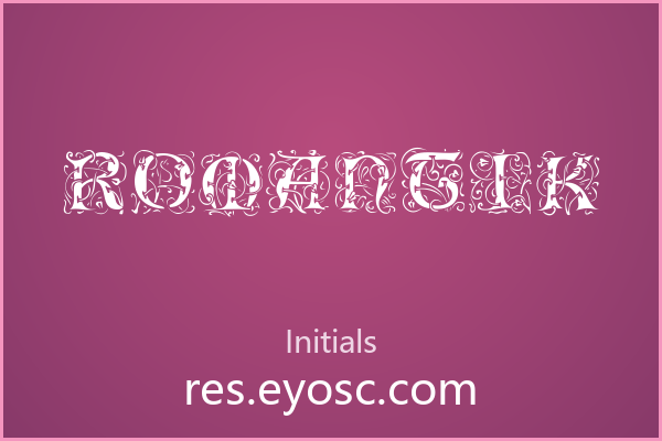 做品牌字标的人该看看 Romantik
