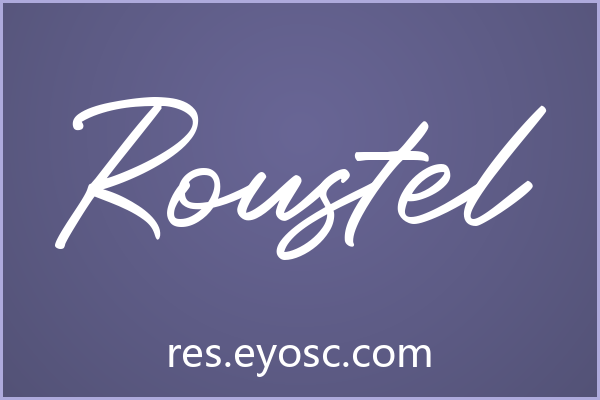 做杂志排版总缺手写感？「Roustel」值得试试