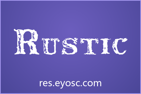 Rustic字体下载 | 咖啡餐饮品牌专属的粗犷复古字形