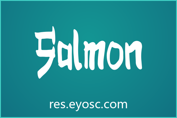 「Salmon」：粗犷又带点街头涂鸦感的海报标题字体
