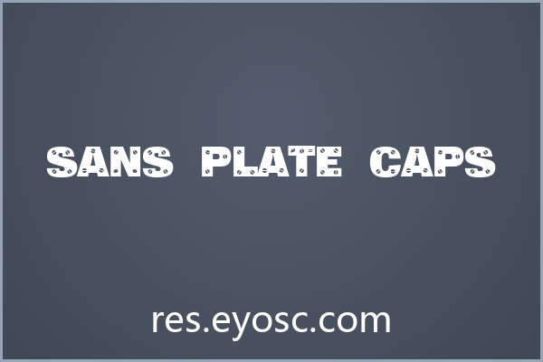 Sans Plate Caps 评测 | 机械风实力与书籍封面适配度