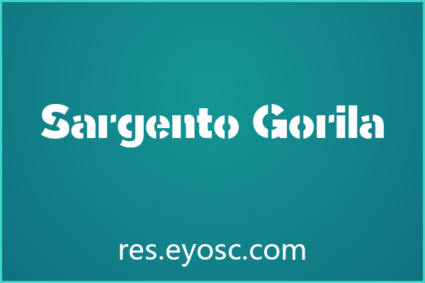 做硬核品牌VI缺字体？「Sargento Gorila」值得试试